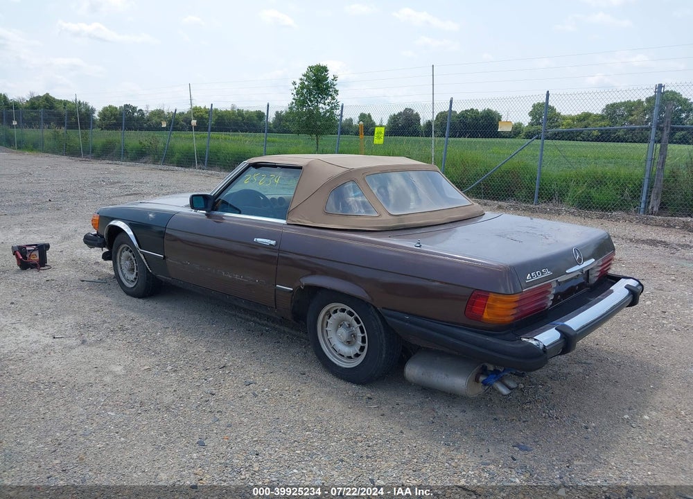 1979 MERCEDES 450 SL C VIN: 10704412055230