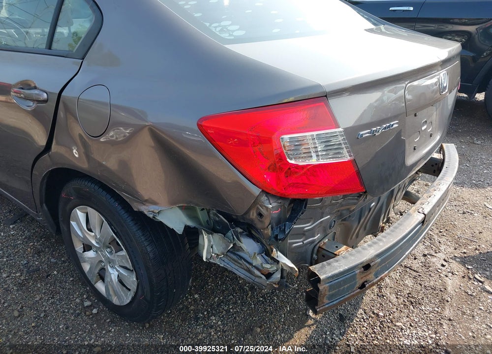 2012 HONDA CIVIC LX VIN: 19XFB2F59CE099254