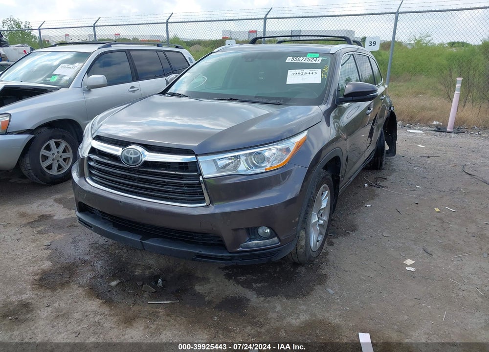 2016 TOYOTA HIGHLANDER LIMITED PLATINUM V6 VIN: 5TDDKRFH6GS341133