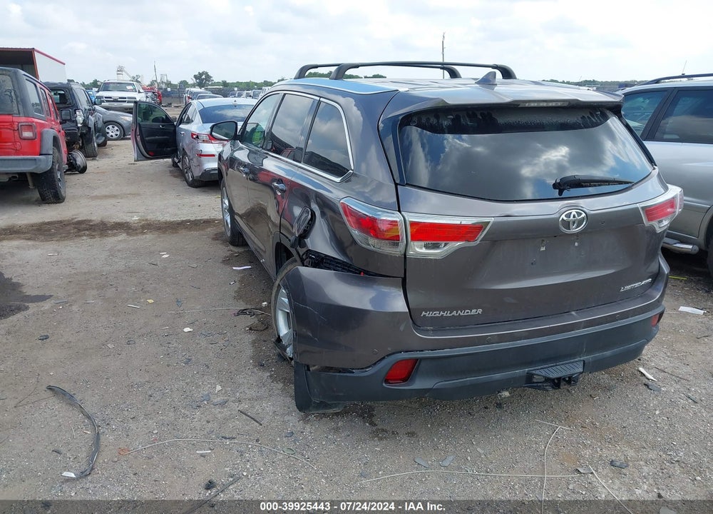 2016 TOYOTA HIGHLANDER LIMITED PLATINUM V6 VIN: 5TDDKRFH6GS341133