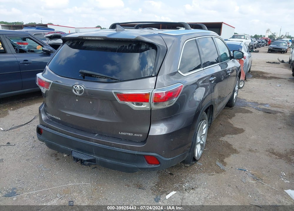 2016 TOYOTA HIGHLANDER LIMITED PLATINUM V6 VIN: 5TDDKRFH6GS341133