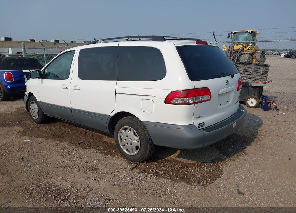 2002 TOYOTA SIENNA LE VIN: 4T3ZF13C12U488889