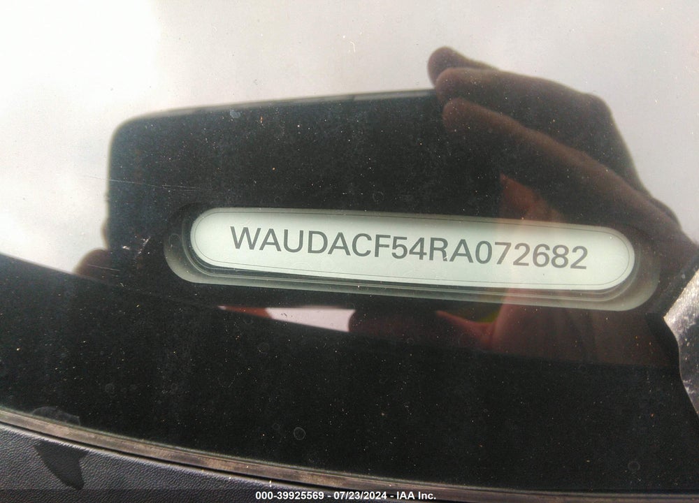 2024 AUDI A5 SPORTBACK PREMIUM 45 TFSI S LINE QUATTRO S TRONIC VIN: WAUDACF54RA072682