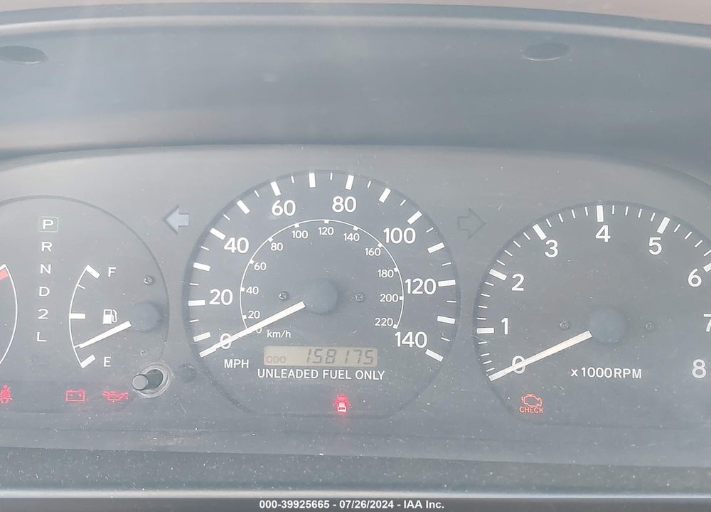 1998 TOYOTA CAMRY LE VIN: JT2BG22K1W0195784