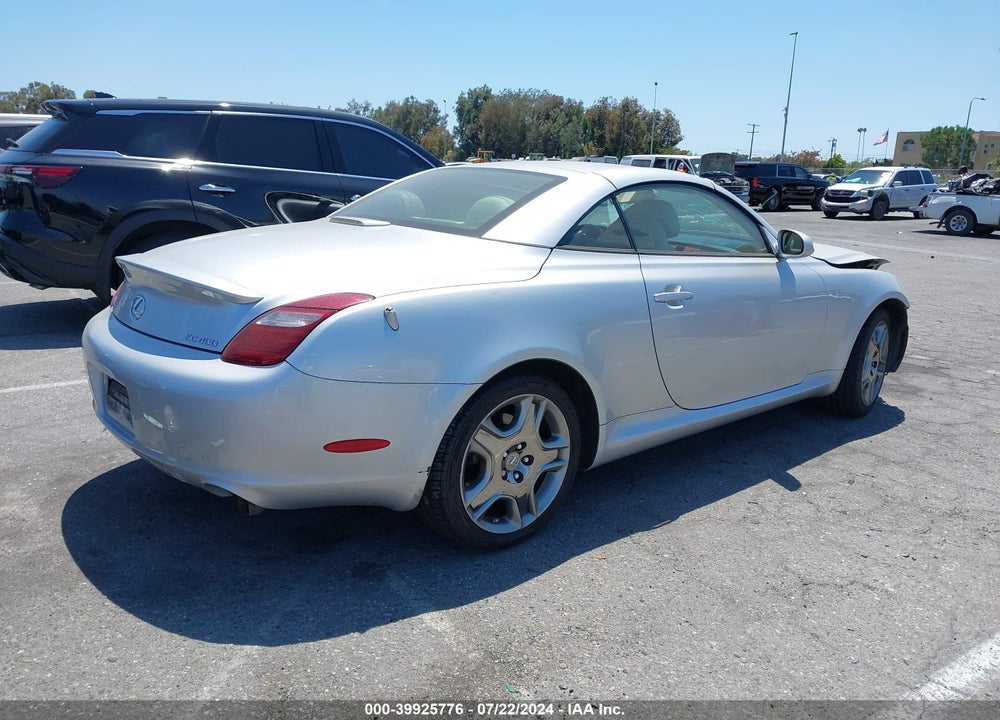 2007 LEXUS SC 430 VIN: JTHFN45YX79013196