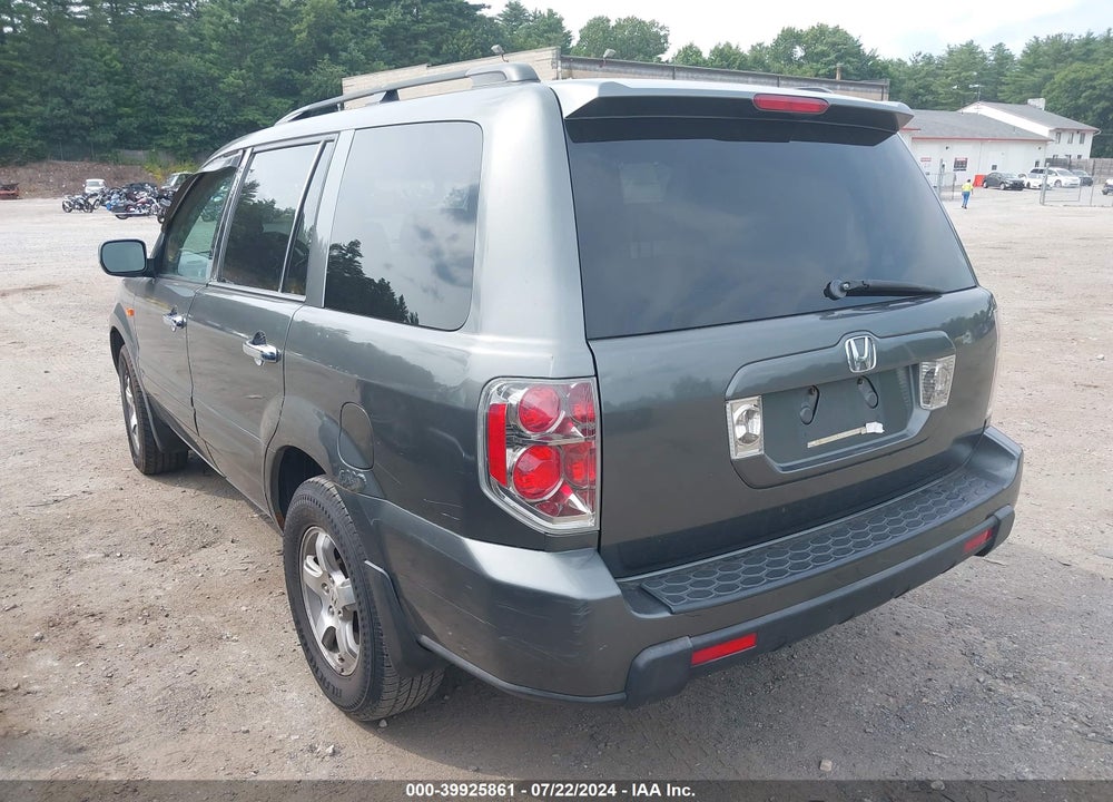 2007 HONDA PILOT EX VIN: 2HKYF18407H505239