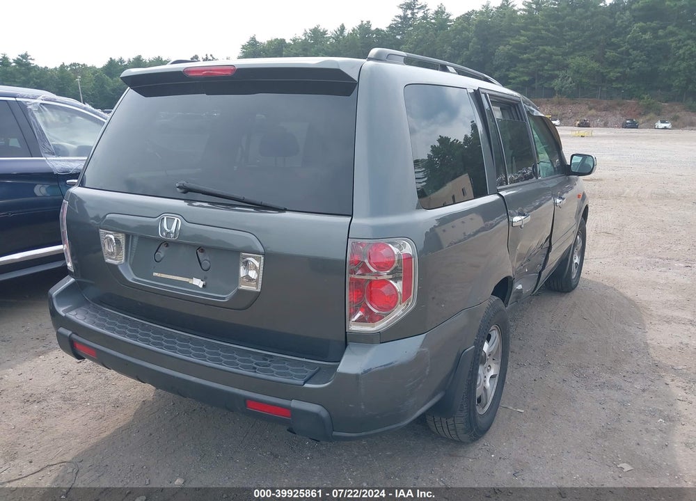 2007 HONDA PILOT EX VIN: 2HKYF18407H505239