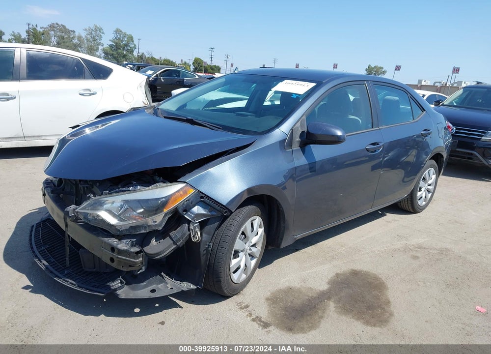 2016 TOYOTA COROLLA LE VIN: 2T1BURHE3GC577218