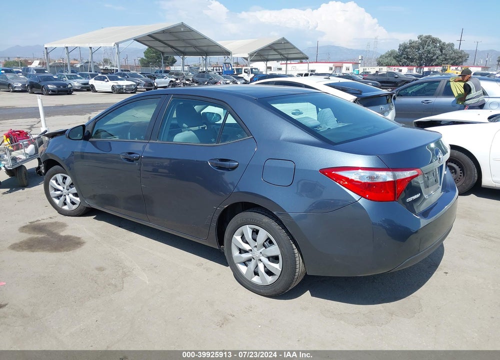 2016 TOYOTA COROLLA LE VIN: 2T1BURHE3GC577218