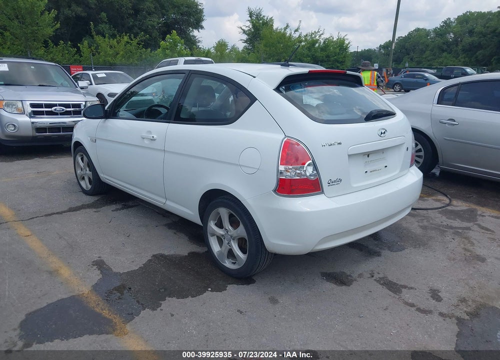 2007 HYUNDAI ACCENT SE VIN: KMHCN36C57U033446