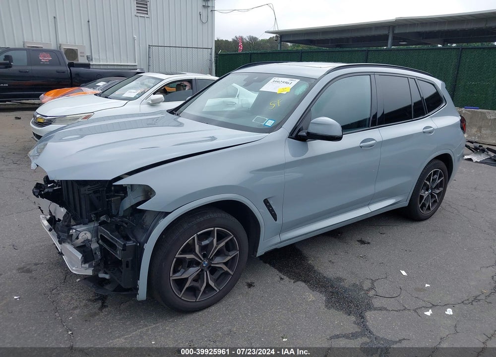 2022 BMW X3 XDRIVE30I VIN: WBX57DP0XNN186416