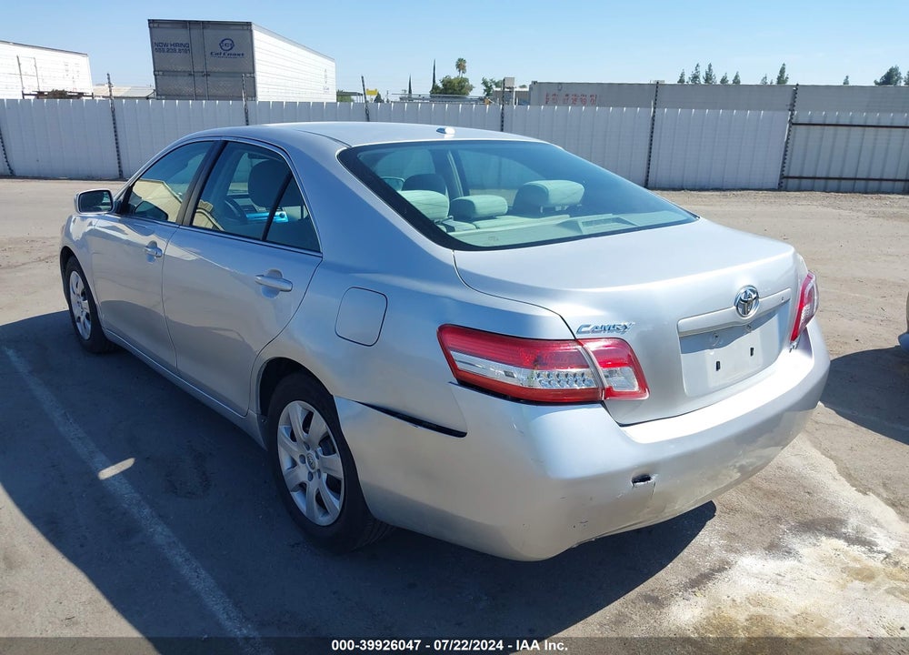 2011 TOYOTA CAMRY LE VIN: 4T4BF3EK4BR165372