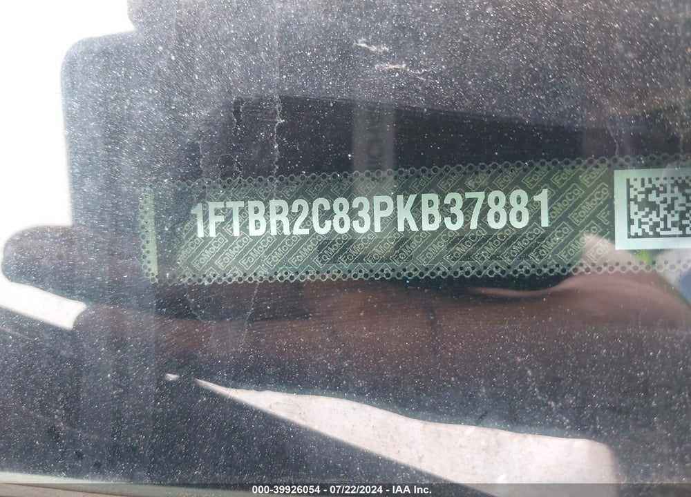 2023 FORD TRANSIT-250 VIN: 1FTBR2C83PKB37881