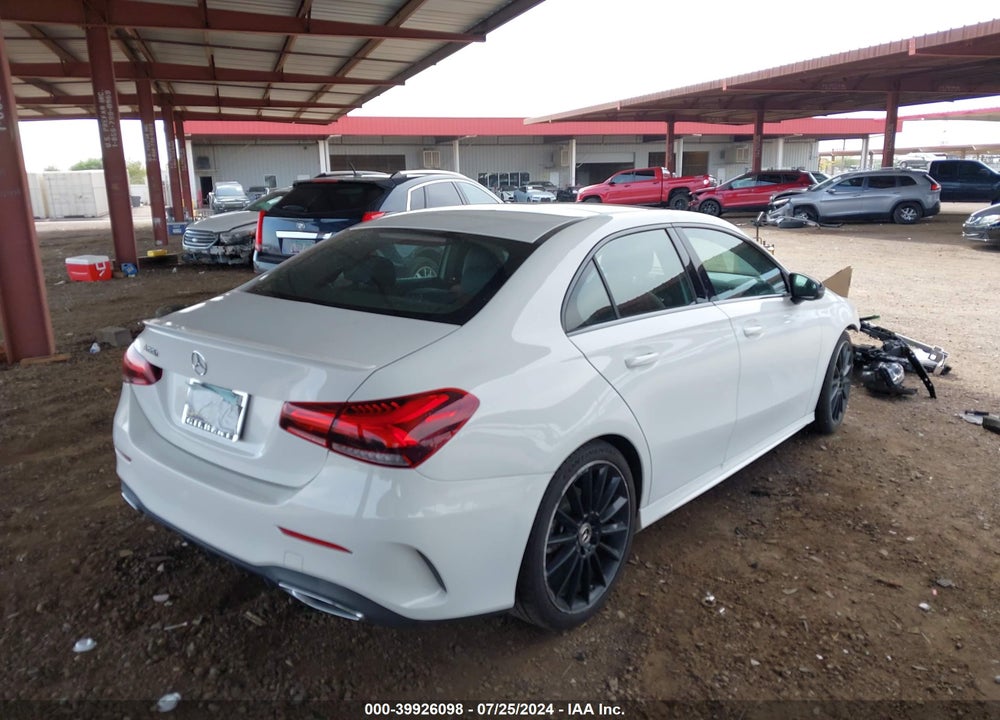 2020 MERCEDES-BENZ A 220 VIN: W1K3G4EB9LJ224317
