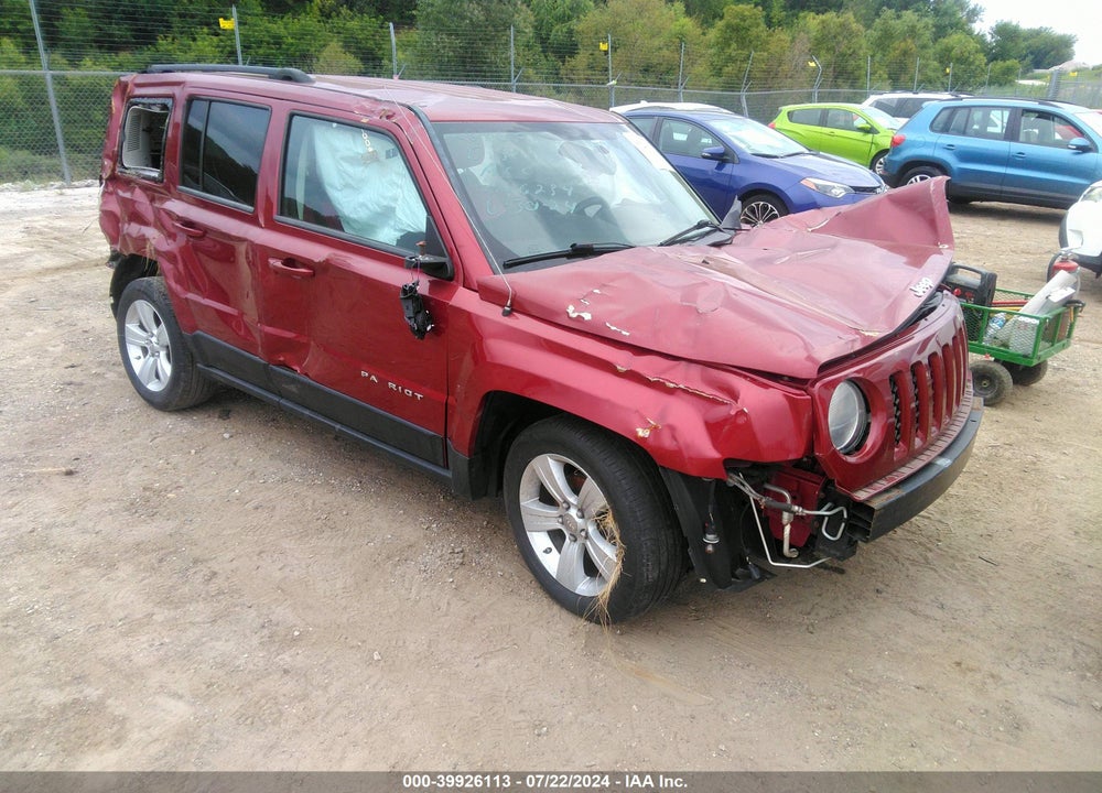2012 JEEP PATRIOT LATITUDE VIN: 1C4NJPFA0CD526234