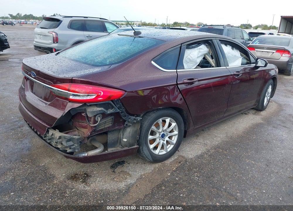 2017 FORD FUSION S VIN: 3FA6P0G73HR104783