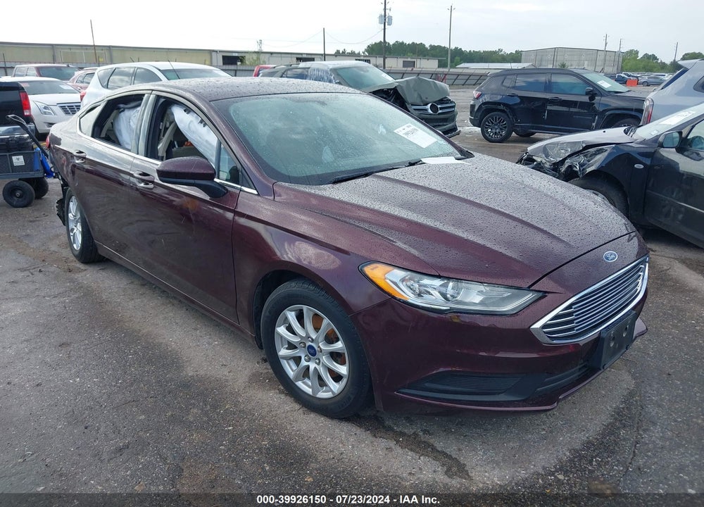 2017 FORD FUSION S VIN: 3FA6P0G73HR104783