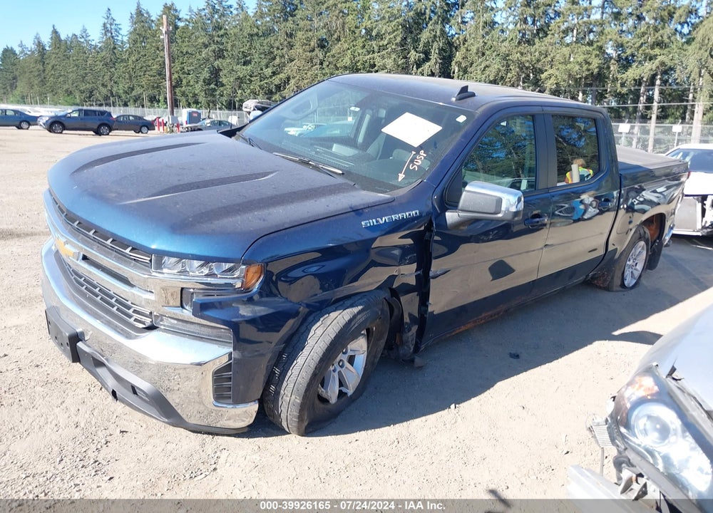 2021 CHEVROLET SILVERADO 1500 4WD SHORT BED LT VIN: 3GCUYDED9MG331660