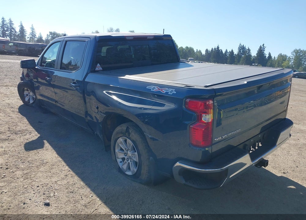 2021 CHEVROLET SILVERADO 1500 4WD SHORT BED LT VIN: 3GCUYDED9MG331660
