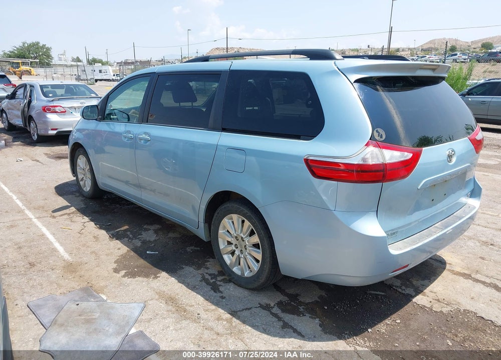 2015 TOYOTA SIENNA LE 7 PASSENGER VIN: 5TDJK3DC7FS099104