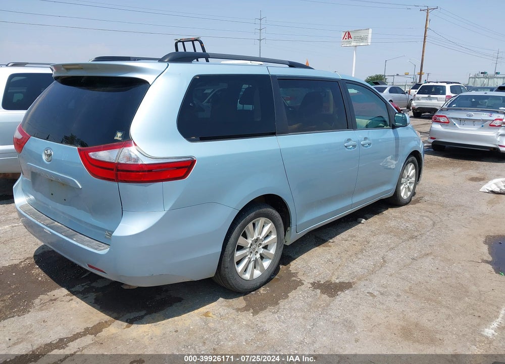 2015 TOYOTA SIENNA LE 7 PASSENGER VIN: 5TDJK3DC7FS099104