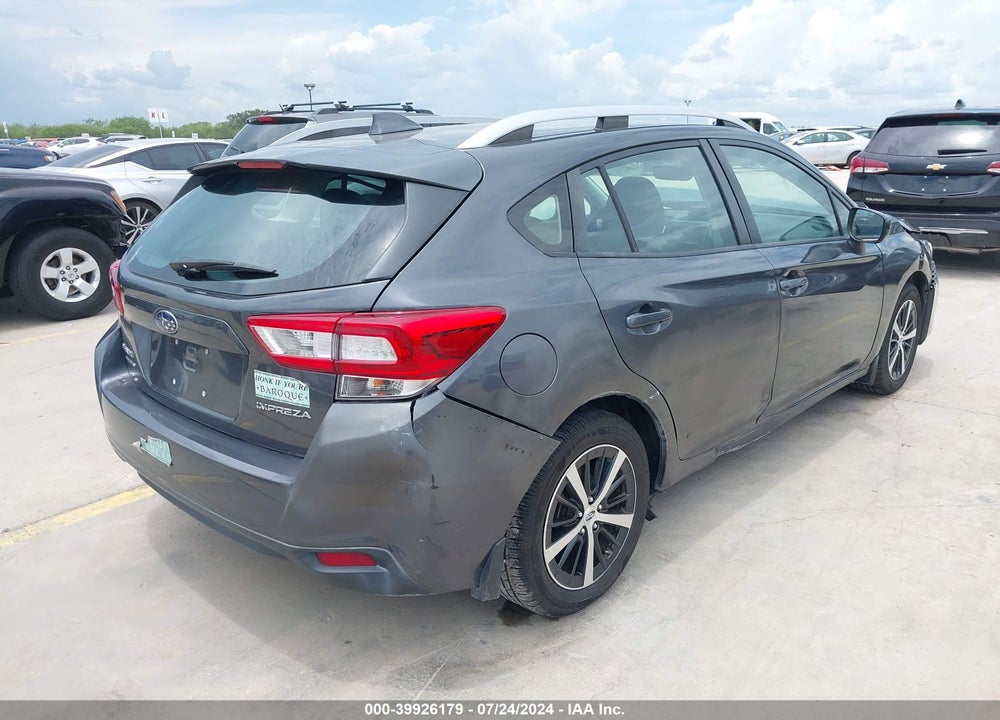 2019 SUBARU IMPREZA 2.0I PREMIUM VIN: 4S3GTAD65K3702410
