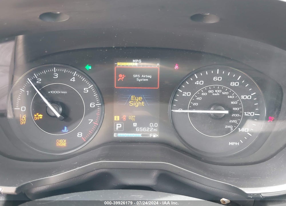 2019 SUBARU IMPREZA 2.0I PREMIUM VIN: 4S3GTAD65K3702410