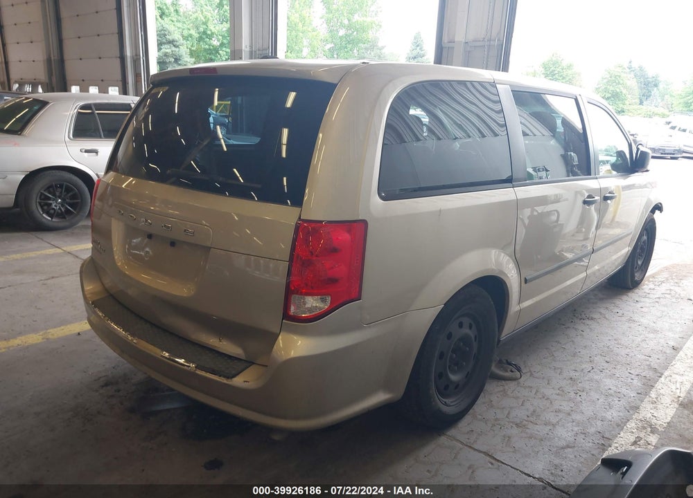 2014 DODGE GRAND CARAVAN AMERICAN VALUE PKG VIN: 2C4RDGBG3ER274191