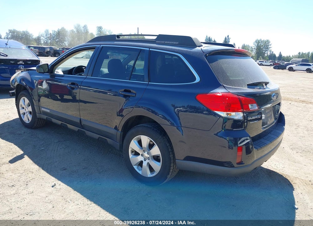 2012 SUBARU OUTBACK 2.5I PREMIUM VIN: 4S4BRBCC9C3276644