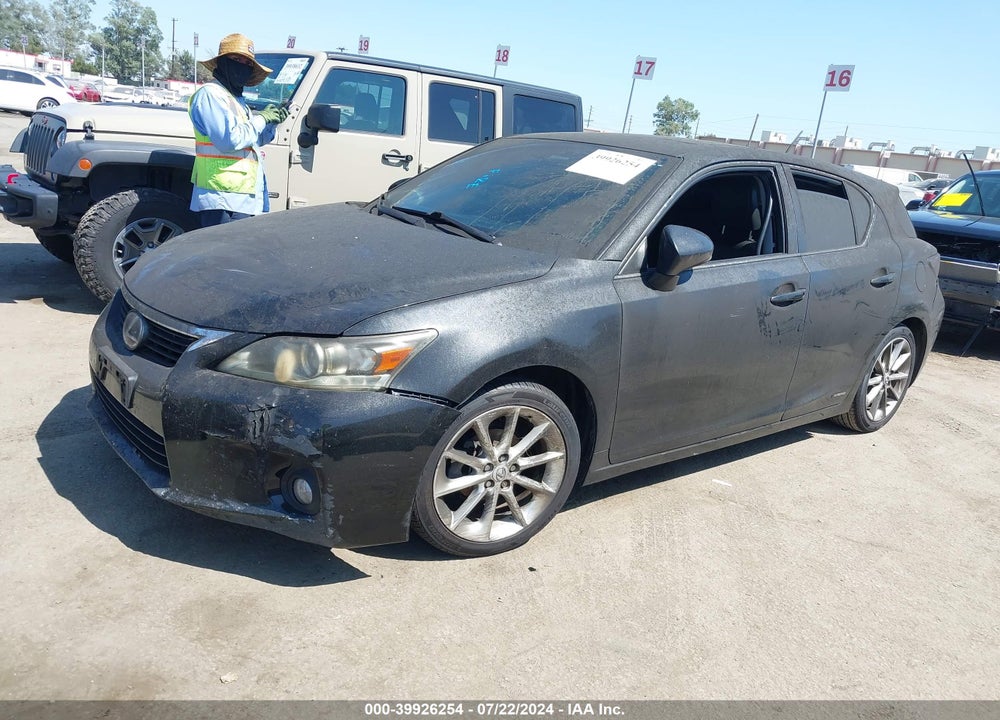 2013 LEXUS CT 200H VIN: JTHKD5BH2D2148530