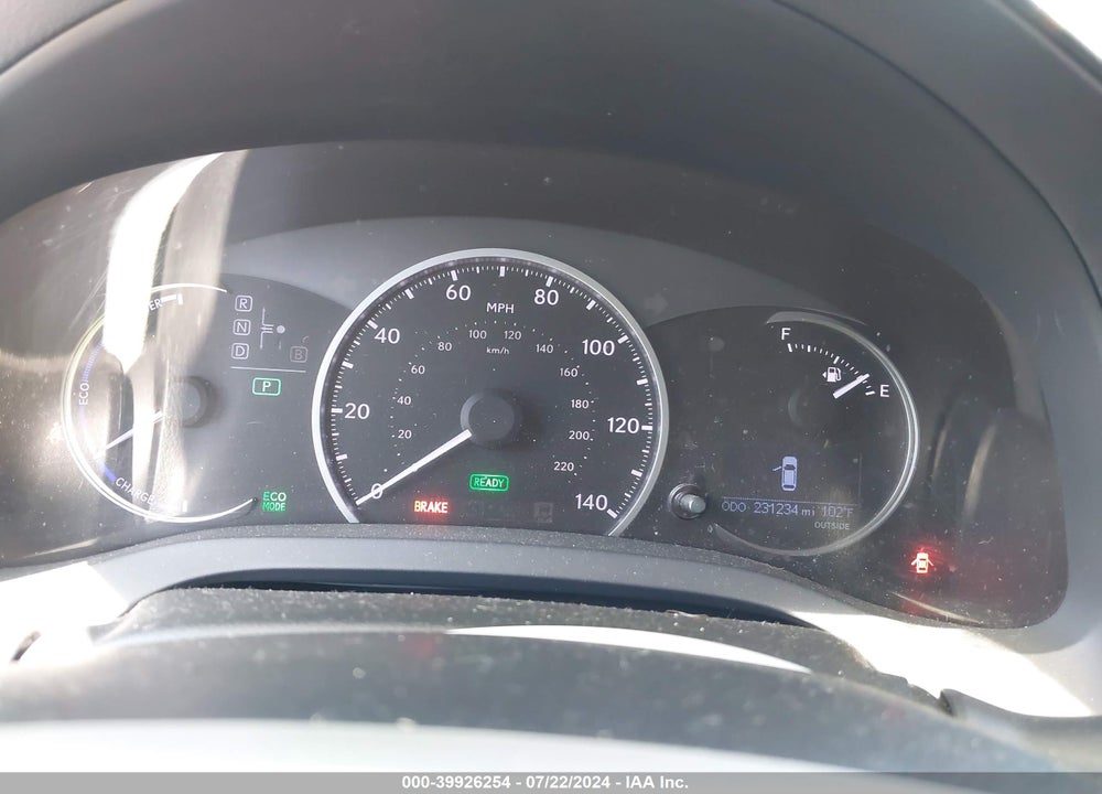 2013 LEXUS CT 200H VIN: JTHKD5BH2D2148530