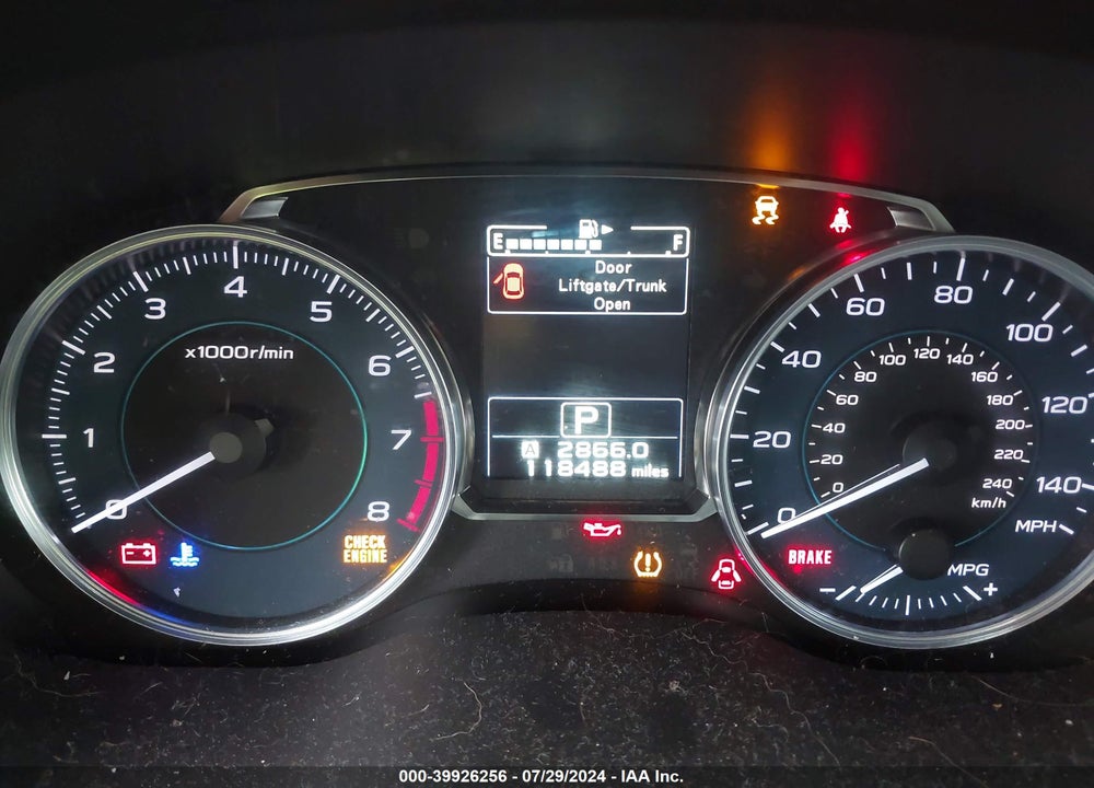 2016 SUBARU CROSSTREK 2.0I LIMITED VIN: JF2GPALC9GH313941
