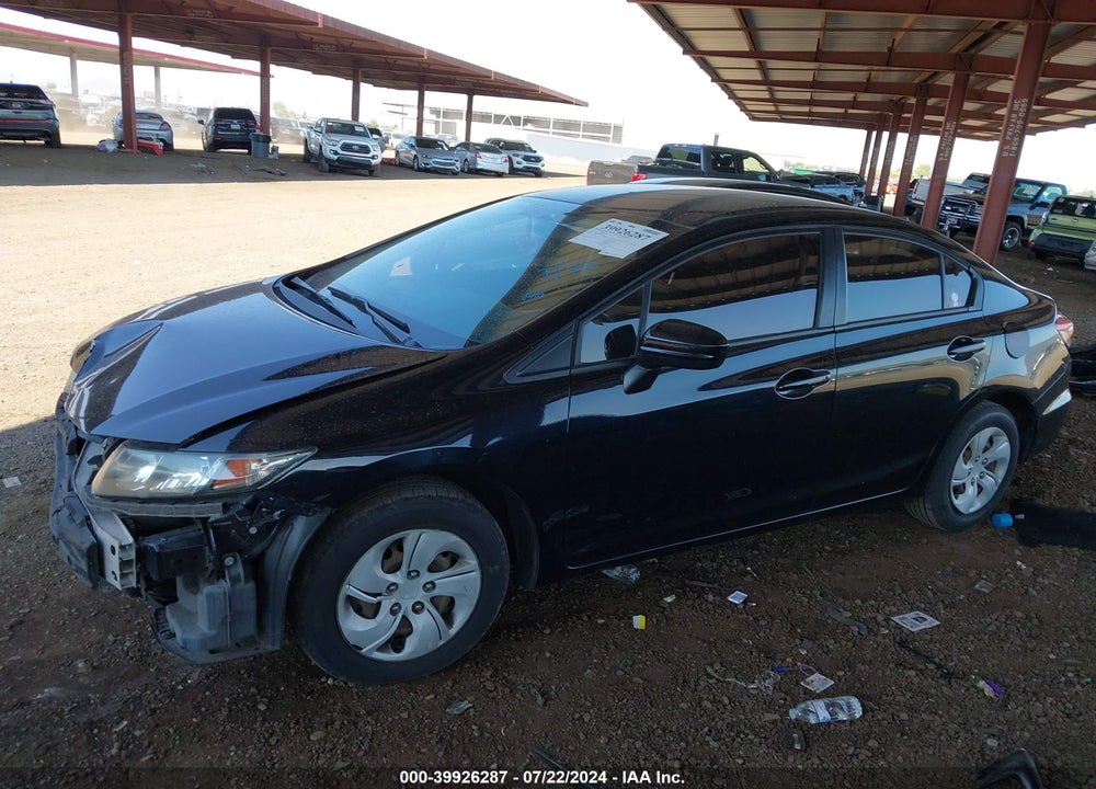 2014 HONDA CIVIC LX VIN: 19XFB2F57EE036947