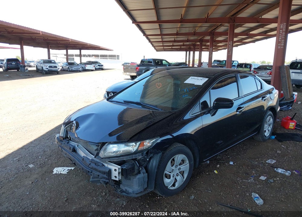 2014 HONDA CIVIC LX VIN: 19XFB2F57EE036947