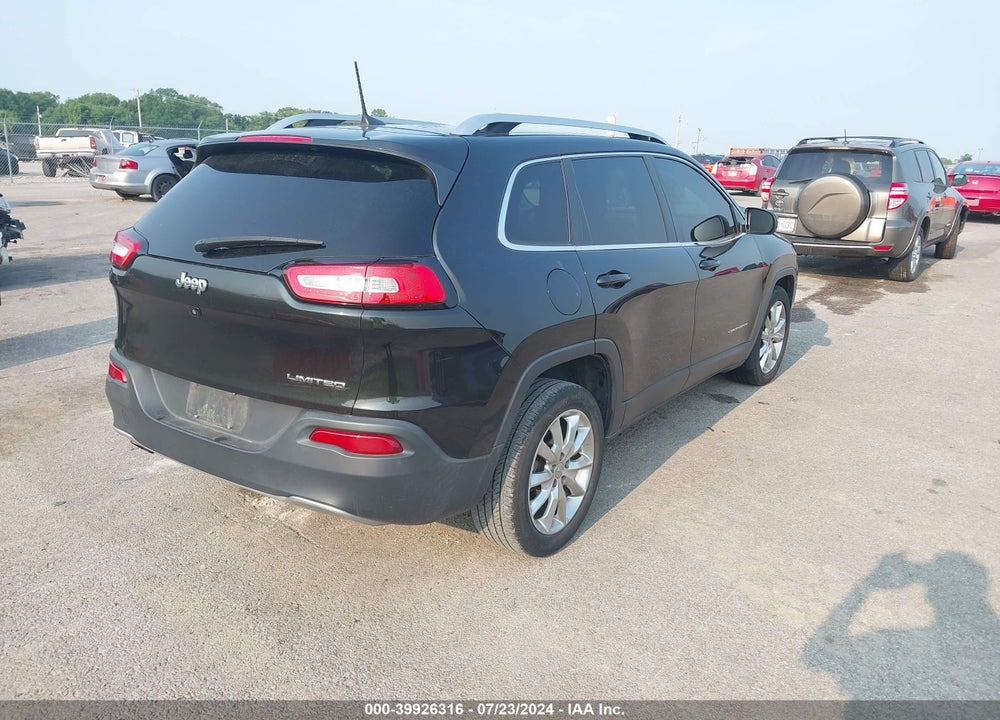 2016 JEEP CHEROKEE LIMITED VIN: 1C4PJLDB6GW217066