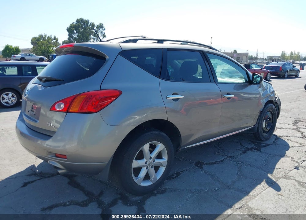 2010 NISSAN MURANO SL VIN: JN8AZ1MUXAW014536