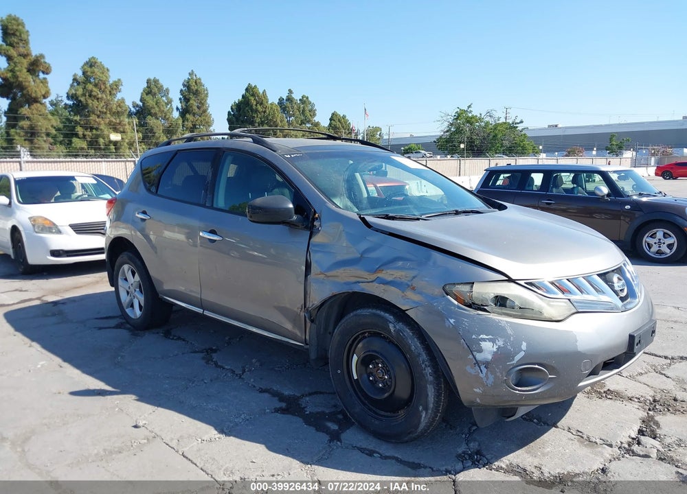 2010 NISSAN MURANO SL VIN: JN8AZ1MUXAW014536