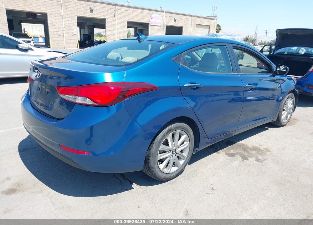 2014 HYUNDAI ELANTRA SE VIN: KMHDH4AE4EU051279