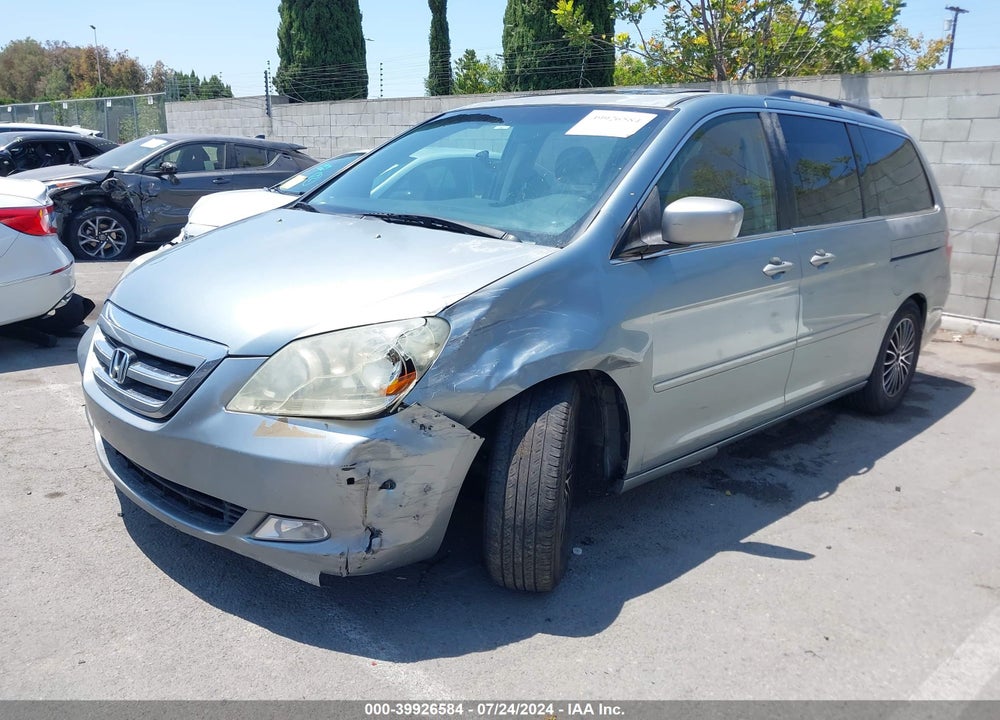 2005 HONDA ODYSSEY TOURING VIN: 5FNRL38855B123408