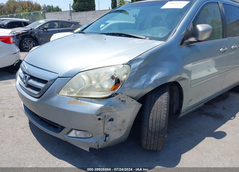 2005 HONDA ODYSSEY TOURING VIN: 5FNRL38855B123408