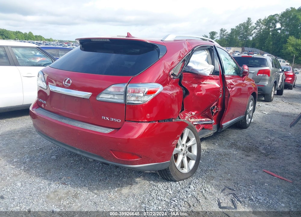 2010 LEXUS RX 350 VIN: JTJBK1BA1A2004298