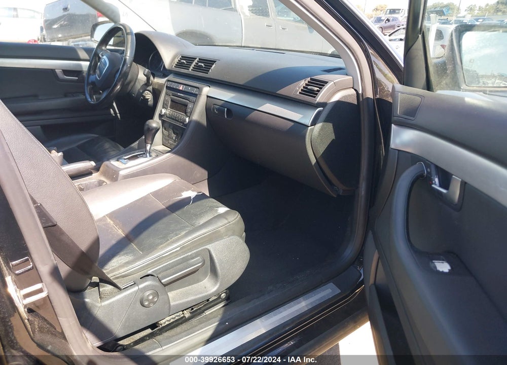 2007 AUDI A4 2.0T VIN: WAUAF78E27A204375