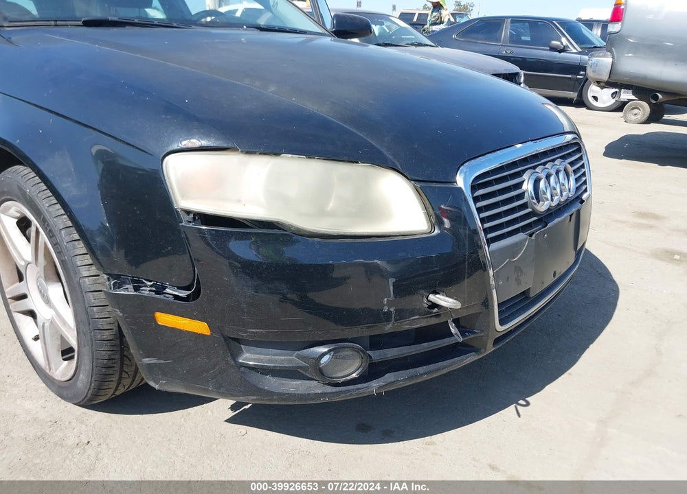 2007 AUDI A4 2.0T VIN: WAUAF78E27A204375