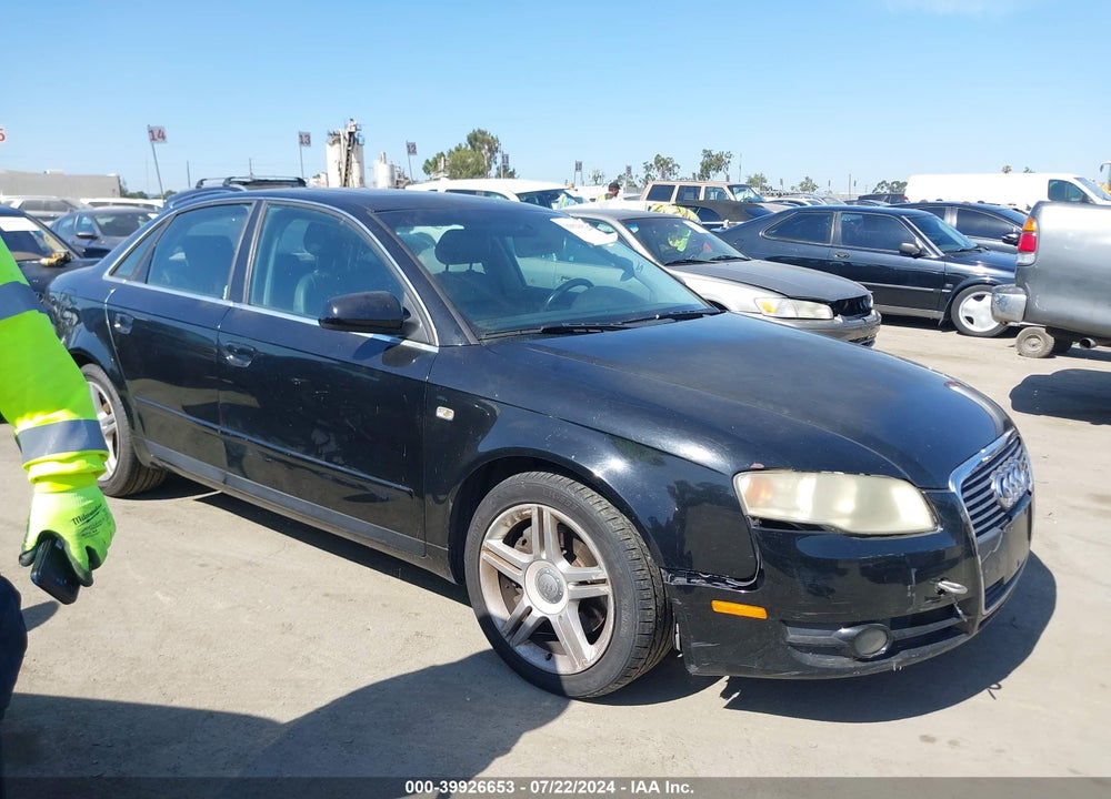 2007 AUDI A4 2.0T VIN: WAUAF78E27A204375