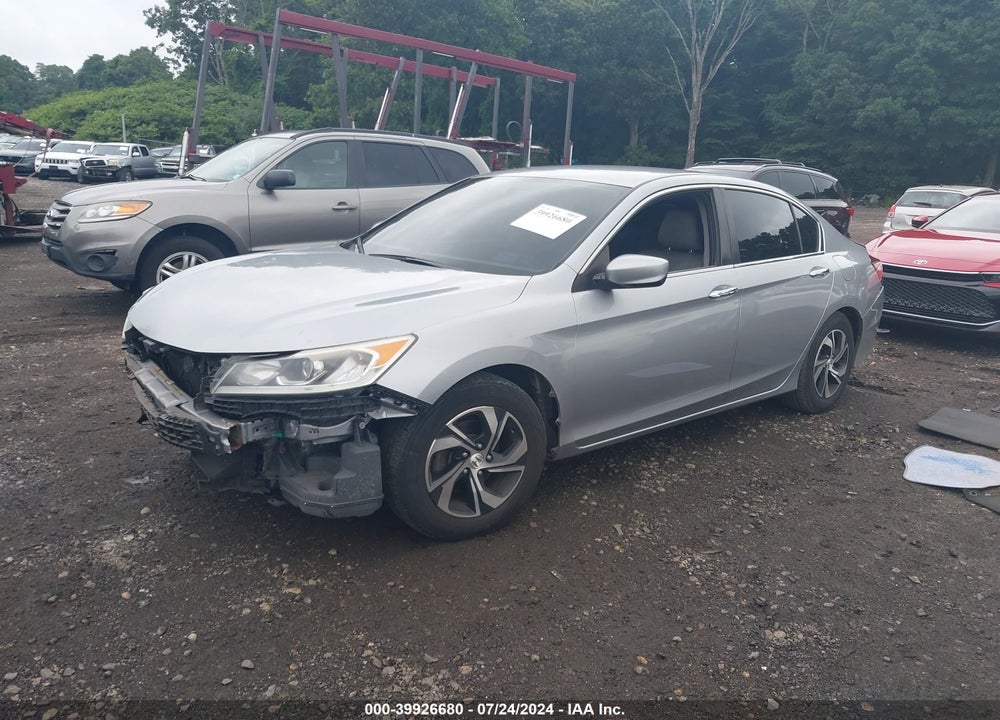 2016 HONDA ACCORD LX VIN: 1HGCR2F36GA105907