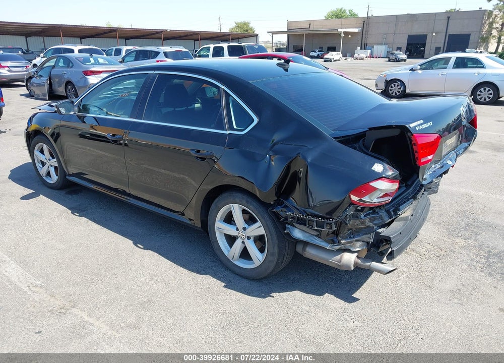 2013 VOLKSWAGEN PASSAT 2.5L SE VIN: 1VWBP7A36DC003721