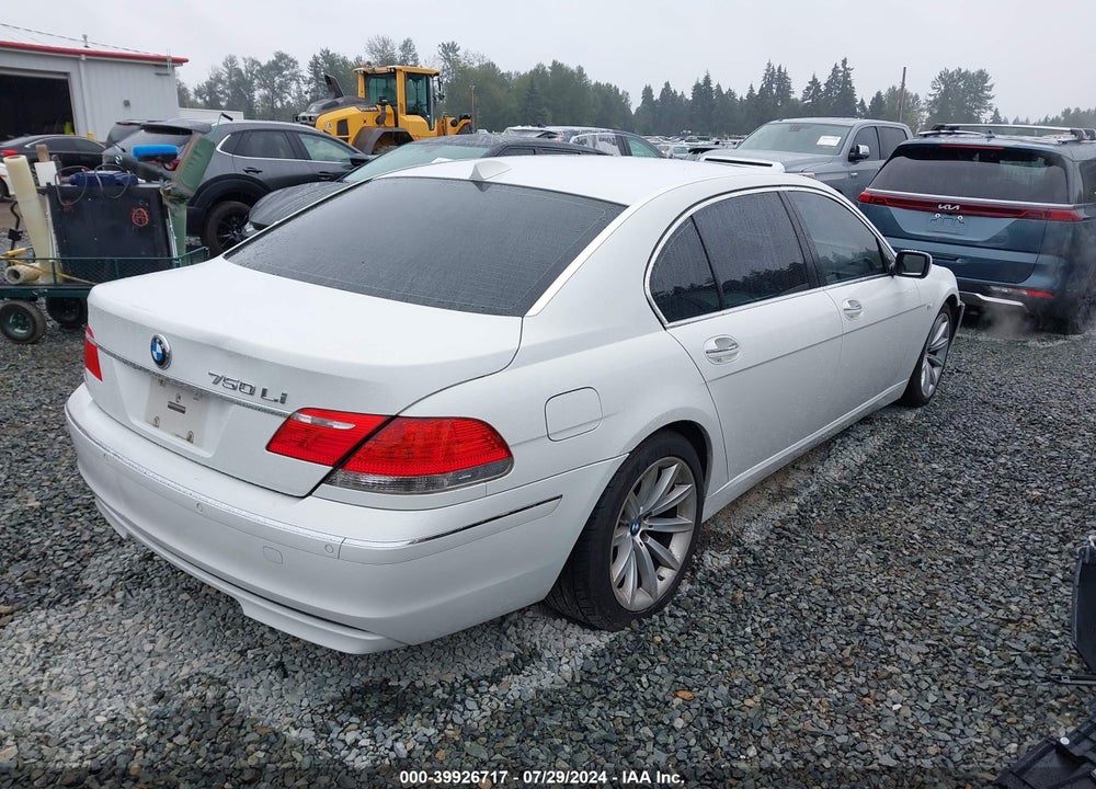 2008 BMW 750LI VIN: WBAHN83508DT78671