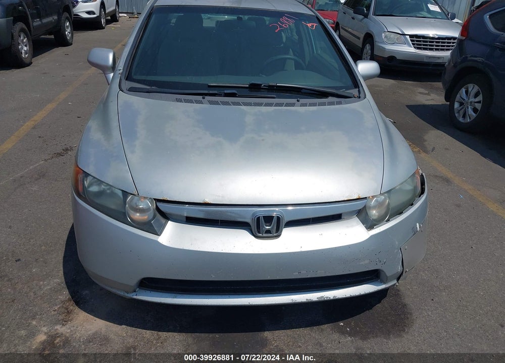 2006 HONDA CIVIC LX VIN: 1HGFA16586L116099