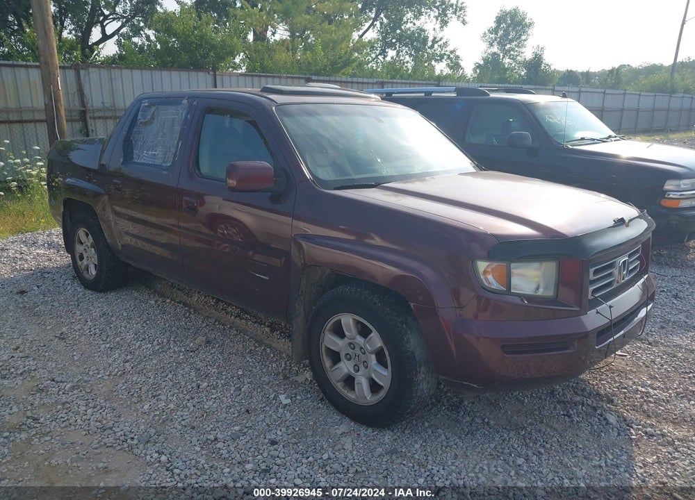 2007 HONDA RIDGELINE RTL VIN: 2HJYK16547H514991