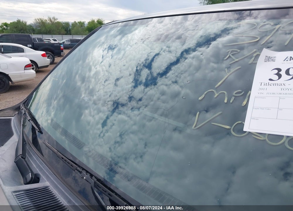 2011 TOYOTA 4RUNNER SR5 V6 VIN: JTEBU5JRXB5050025